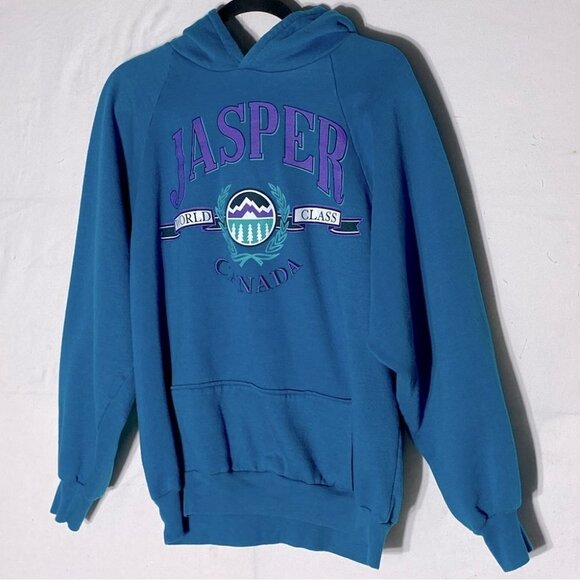 Vintage Turquoise Jasper World Class Hoodie  L - Picture 14 of 14